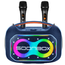Портативная Акустика SoonBox S6300 PRO Синий + 2 микрофона Портативная Акустика SoonBox S6300 PRO Синий + 2 микрофона