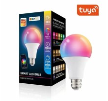 Умная светодиодная лампа Tuya E27 CCT + RGB WI-FI, работает с Алисой, Марусей, Siri, Alexa, Google