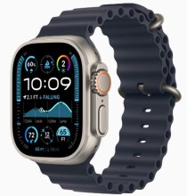 Умные часы  Apple Watch Ultra 2 2024 MX4D3 49mm Natural Titanium Case with Navy Ocean Band (Natural Titanium, Navy Ocean)