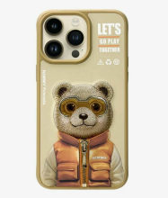 Чехол-накладка для iPhone 15 Pro Max  Nimmy медвежонок в курточке