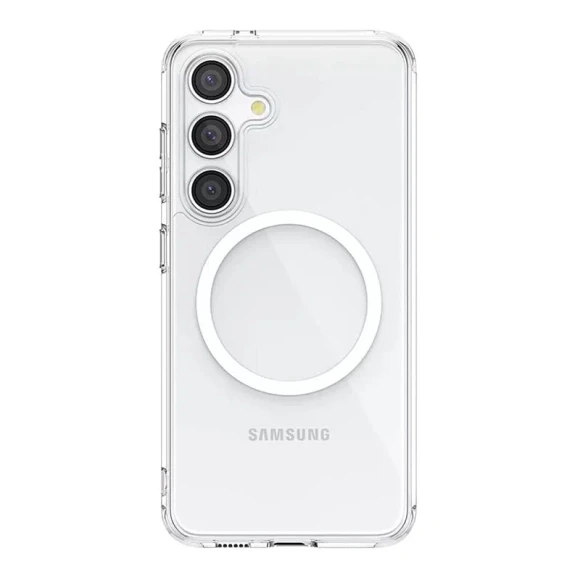Чехол-накладка Samsung S25 Clear Case MagSafe прозрачный