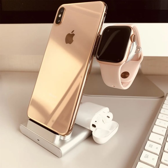 Беспроводная зарядка 3-в-1 COTEetCI CS5700 Aluminium WS20 (iPhone+Apple Watch+AirPods), серебро