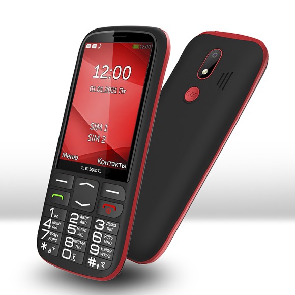 Телефон teXet TM-B409 (черно-красный) Телефон teXet TM-B409 (черно-красный)