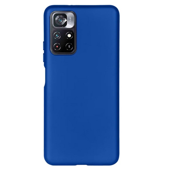 Чехол-накладка Xiaomi POCO M4 Pro 5G силикон синий Чехол-накладка Xiaomi POCO M4 Pro 5G силикон синий