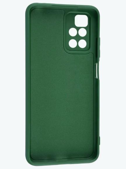 Чехол-накладка Xiaomi Redmi 10 Breaking силикон с микрофиброй зеленый