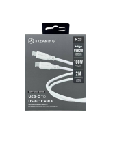 Type-C Breaking K23 USB-С-USB-C 100W 5.0A 2м белый Type-C Breaking K23 USB-С-USB-C 100W 5.0A 2м белый